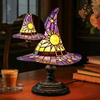 Witch Hat Lamp, Spooky Fun For Small Witches, Handmade Witch Hat Shaped Decoration For Bedroom Party Decorations(Purple)