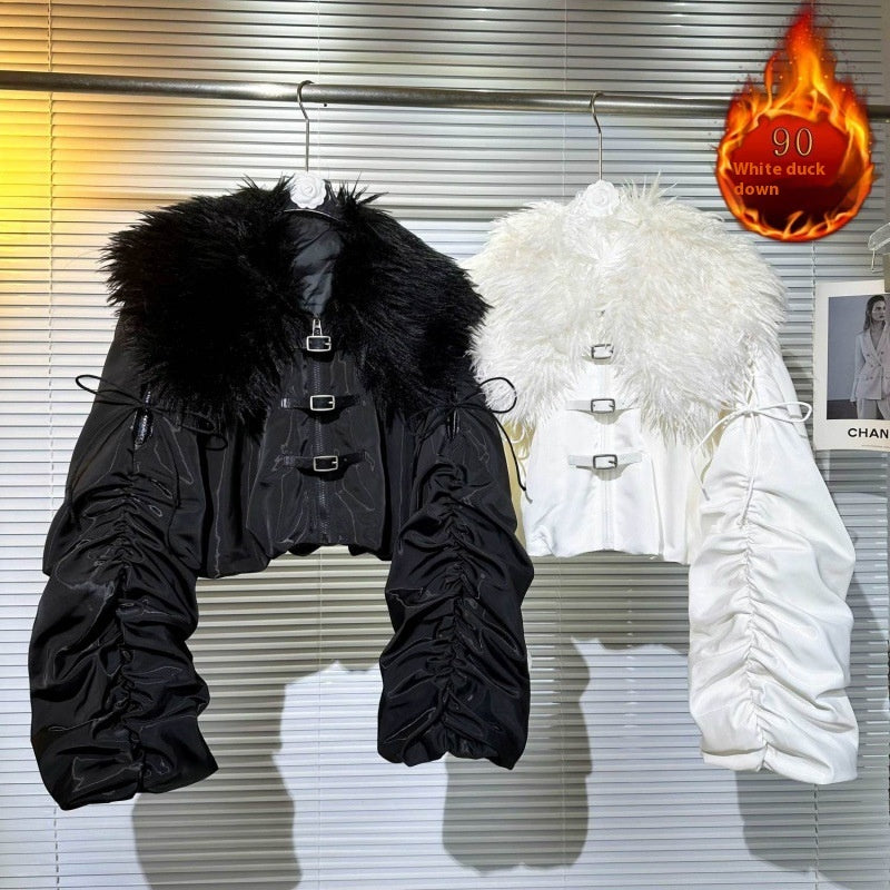 Fur Down Jacket Coat women's