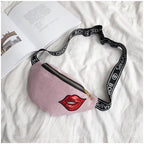 Bling Glitter Women Waist Chest Bag