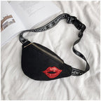 Bling Glitter Women Waist Chest Bag