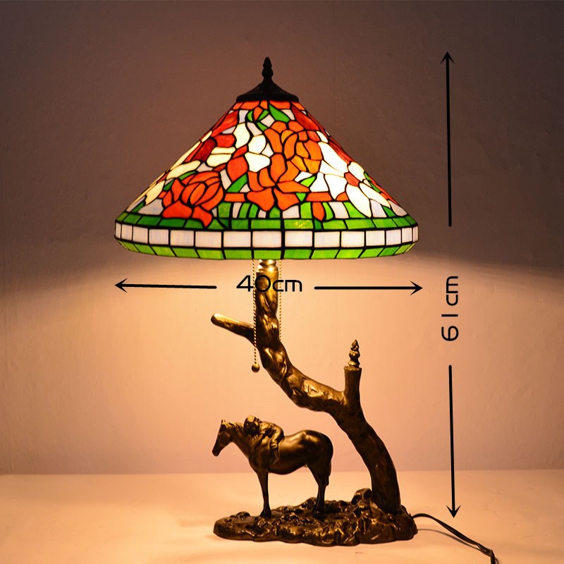 European Vintage Tiffany Table Lamp
