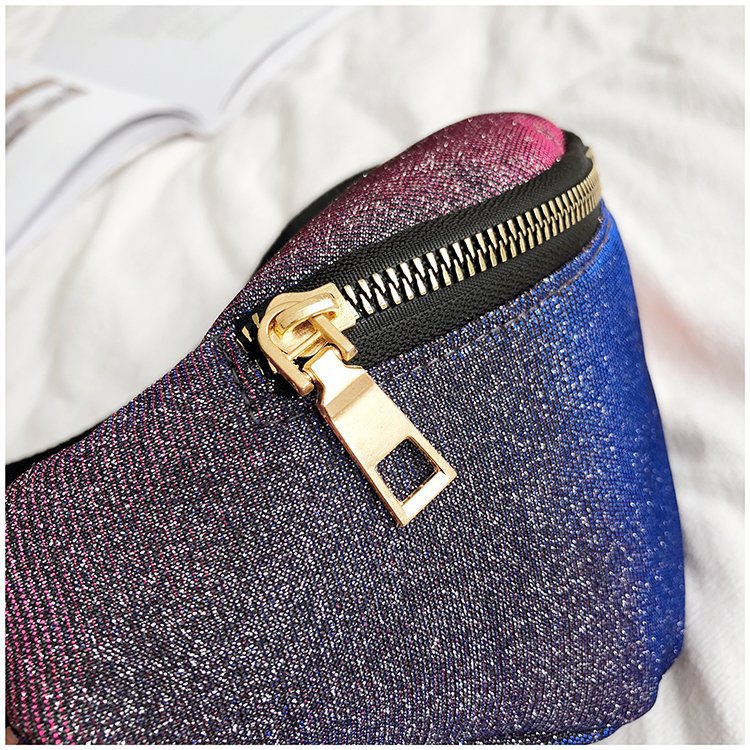 Bling Glitter Women Waist Chest Bag