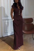 Womens Casual Two-Piece Set With V-Neck And Hooded Sleeves