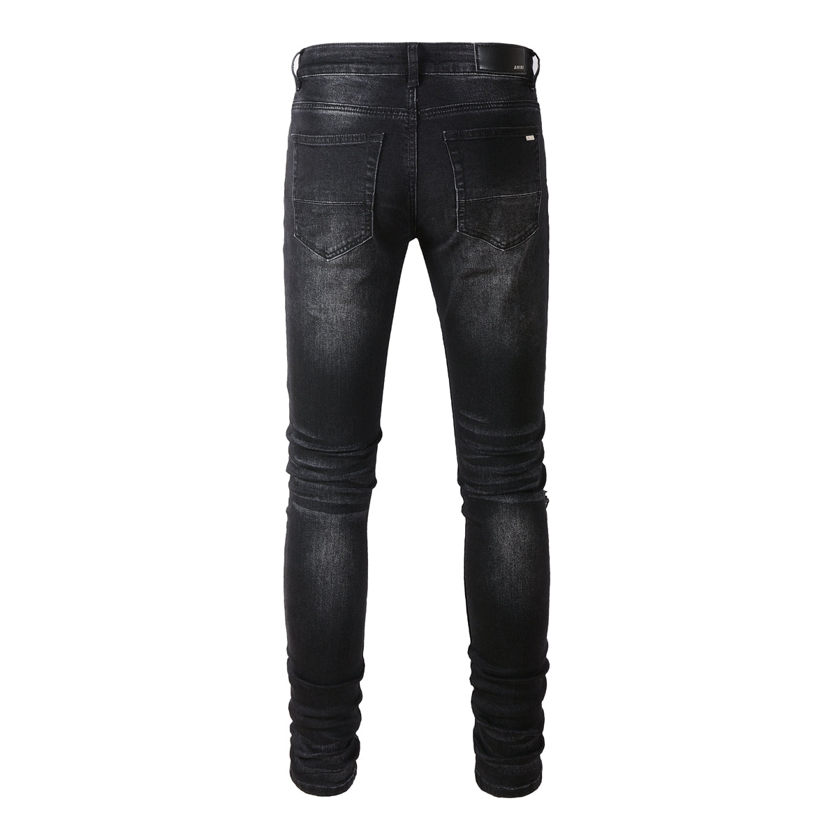Amiri Jeans Red Patch Stretch Slim Pants