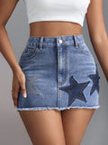 High-Waisted Slimming Ultra-Short Denim Skirt