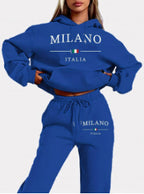 Trendy  Fleece-lined Sweater Suit