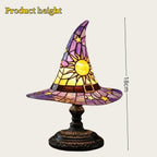 Witch Hat Lamp, Spooky Fun For Small Witches, Handmade Witch Hat Shaped Decoration For Bedroom Party Decorations(Purple)
