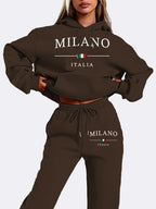 Trendy  Fleece-lined Sweater Suit