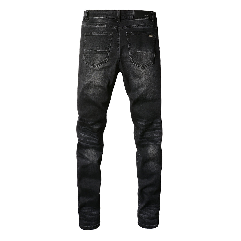 Amiri Jeans Red Patch Stretch Slim Pants