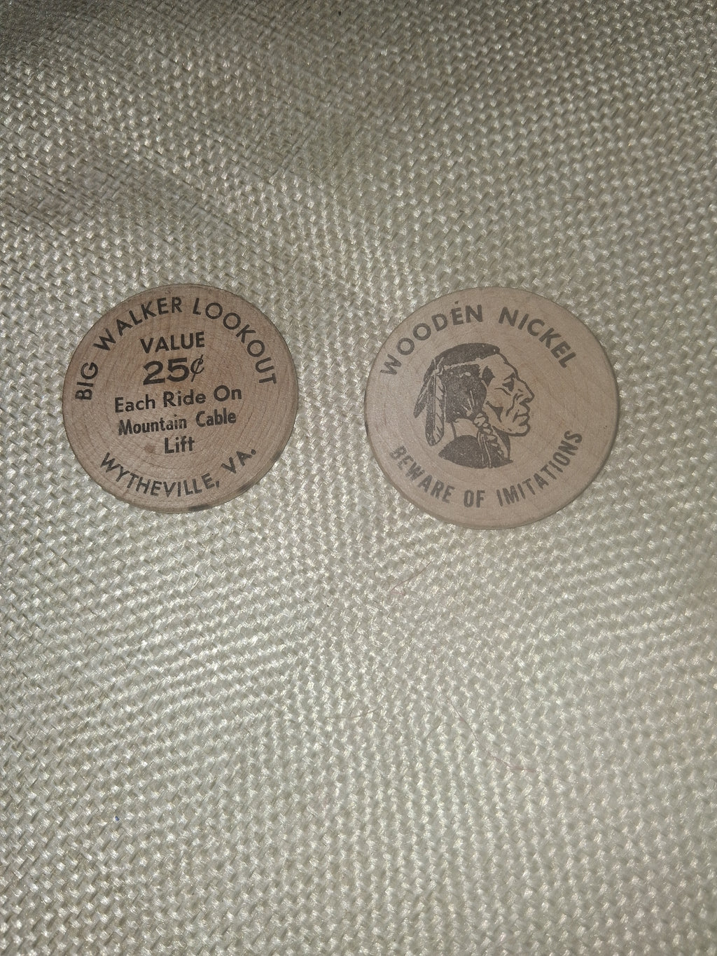 Wooden Nickel (Native American trading coin)