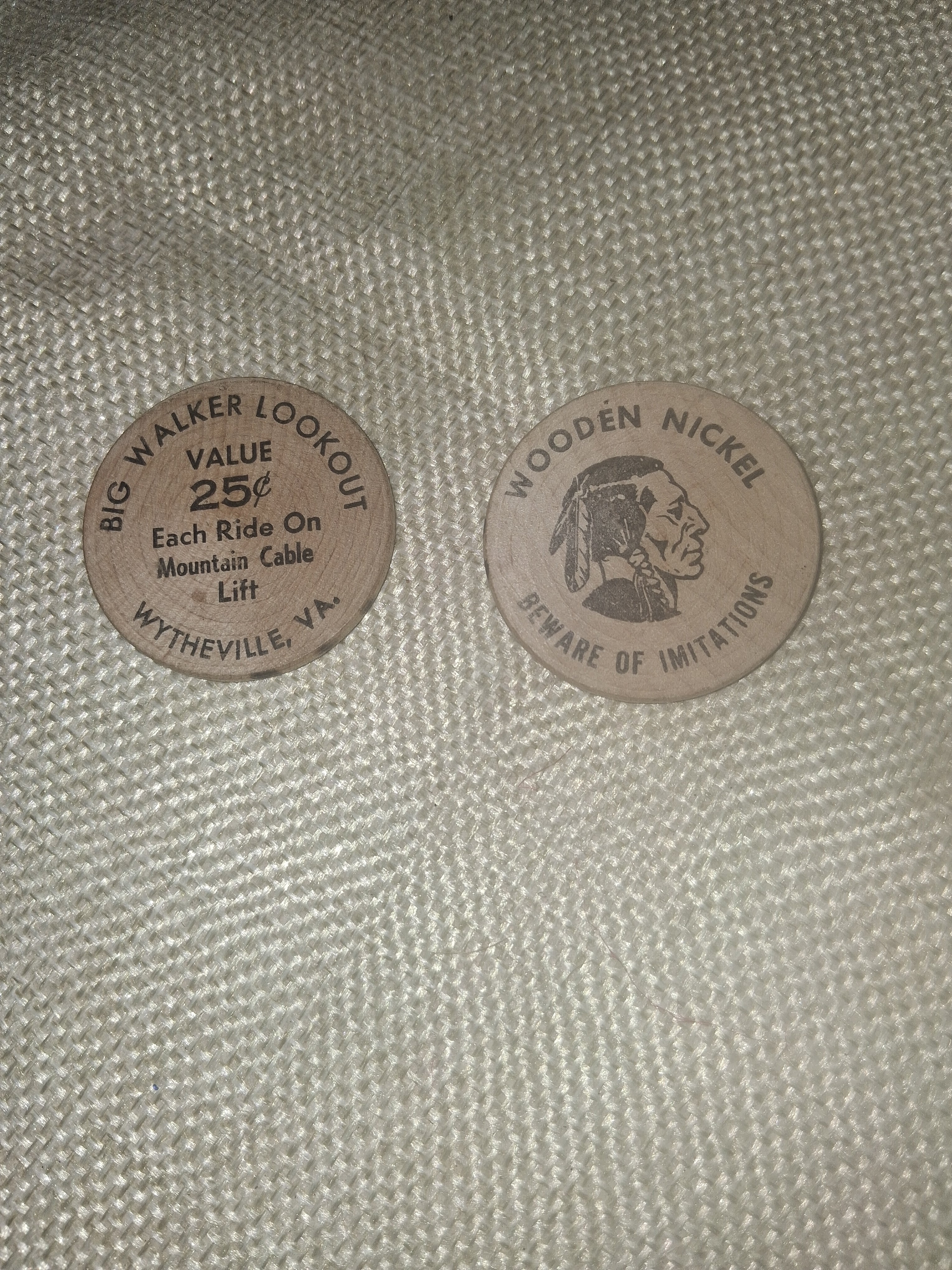 Wooden Nickel (Native American trading coin)