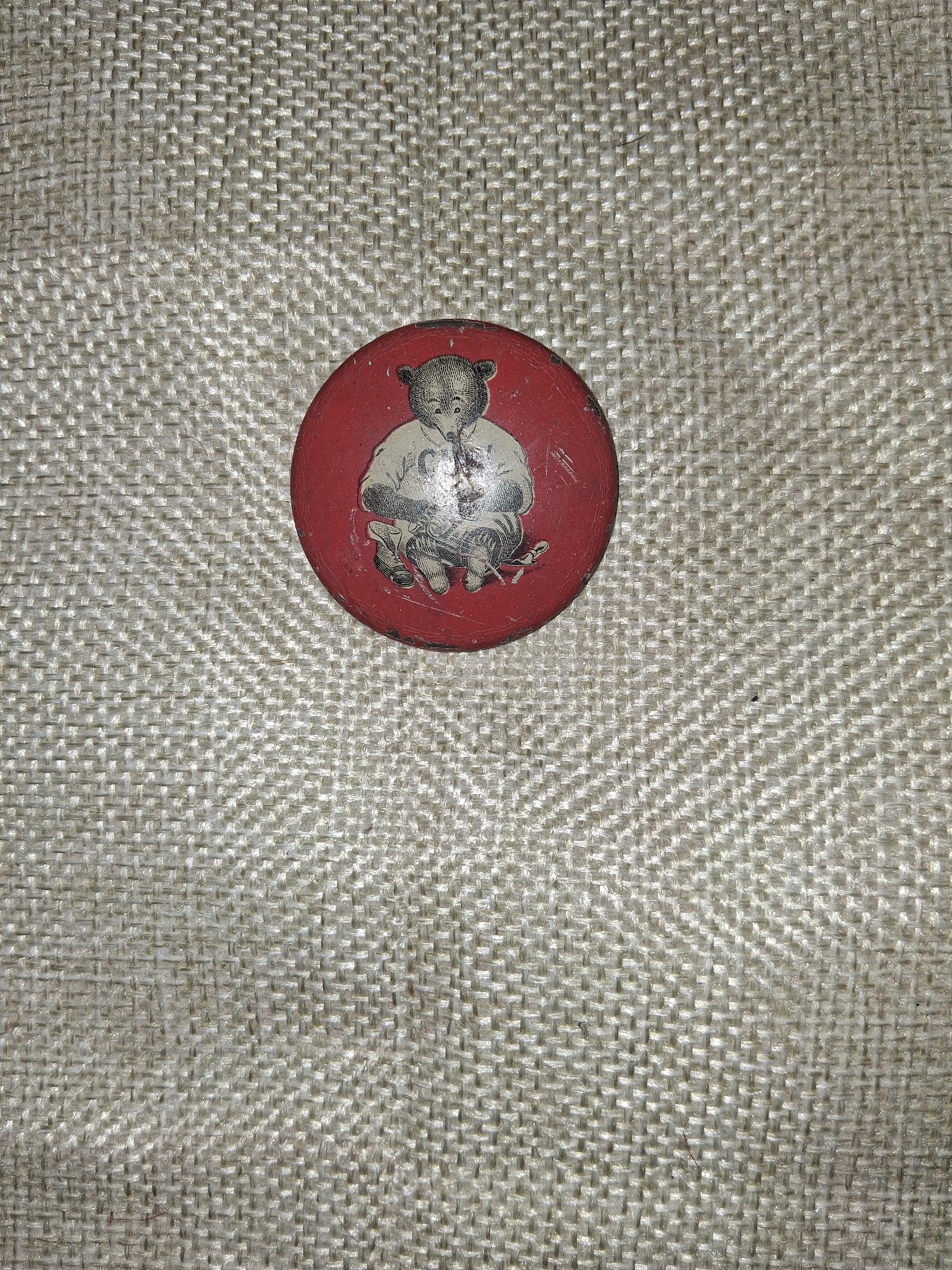 1907 Chicago Cubs World Series Champions Shoe Polish Advertising Pin Button