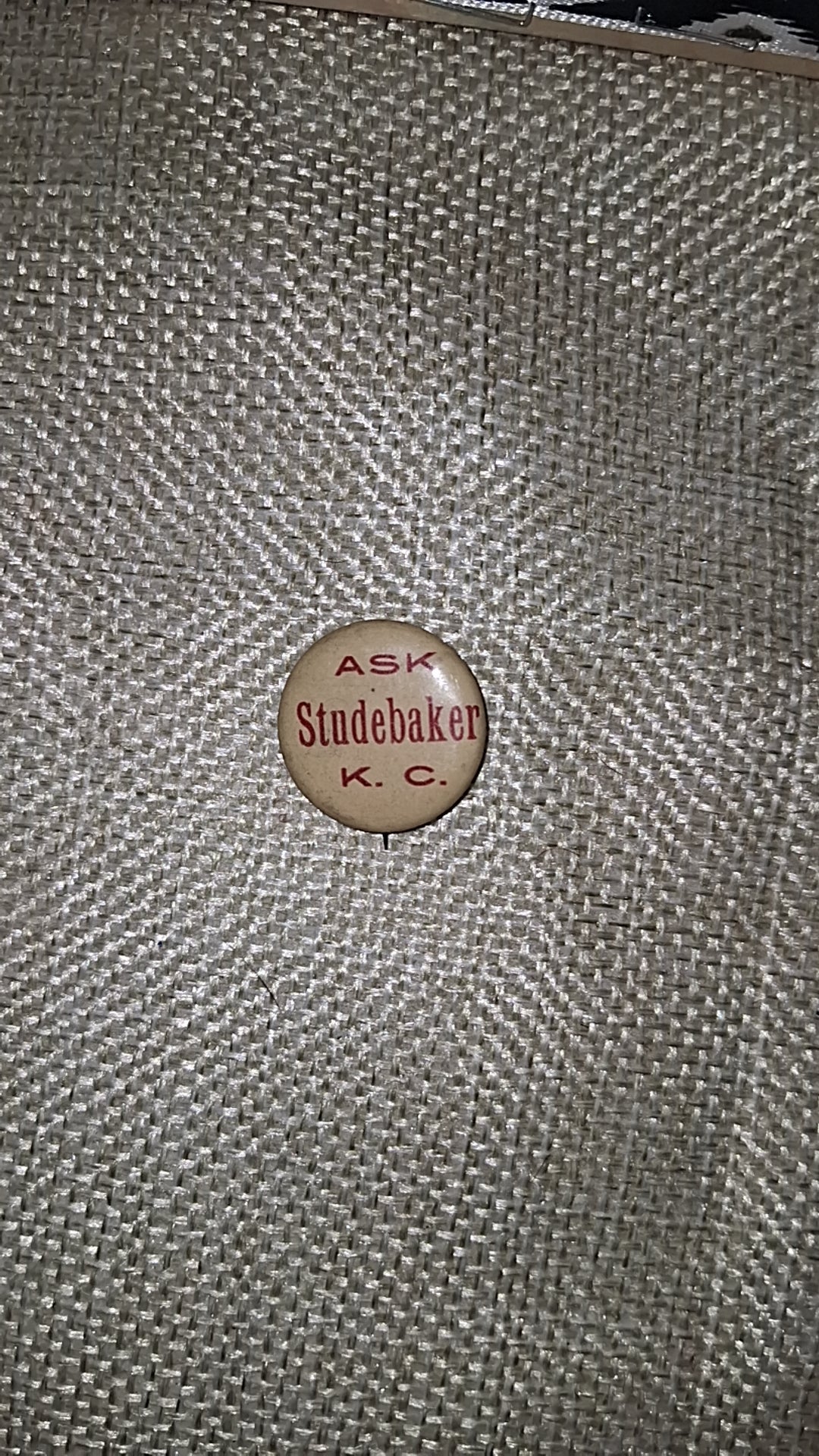 Studebaker RARE 1896 pinback