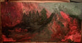 Volcano explosion acrylic pour