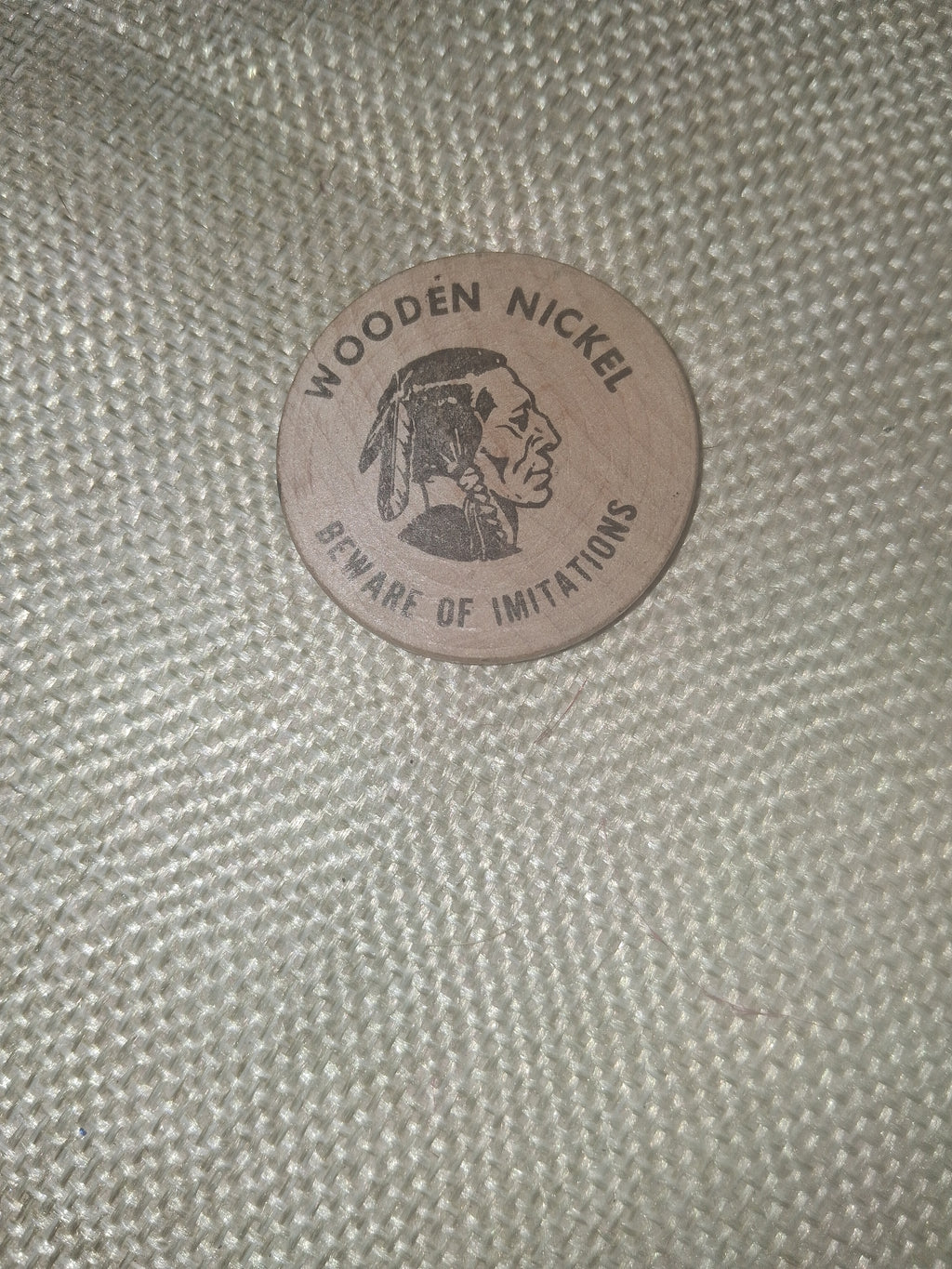 Wooden Nickel (Native American trading coin)